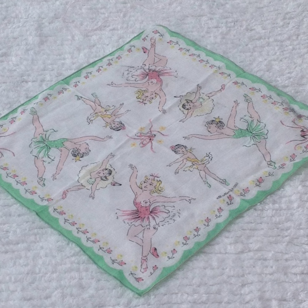 Vintage Ballerina Hanky